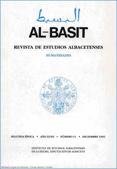 AL-BASIT: Revista de Estudios Albacetenses, número 31