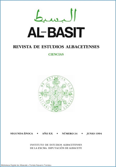 AL-BASIT: Revista de Estudios Albacetenses, número 34