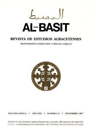 AL-BASIT: Revista de Estudios Albacetenses, número 22 (Monográfico dedicado a Miguel Sabuco)